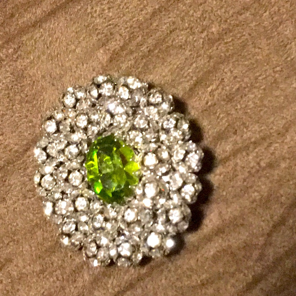 Swarovski Peridot Silver Pendant